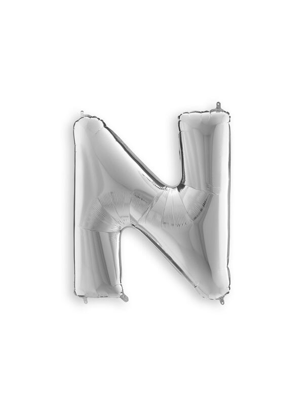 Silver N Giant Letter 3297301 - 34"