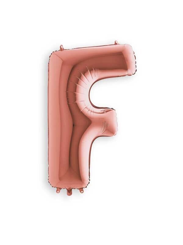 Rose Gold F Giant Letter 3656901 - 34"