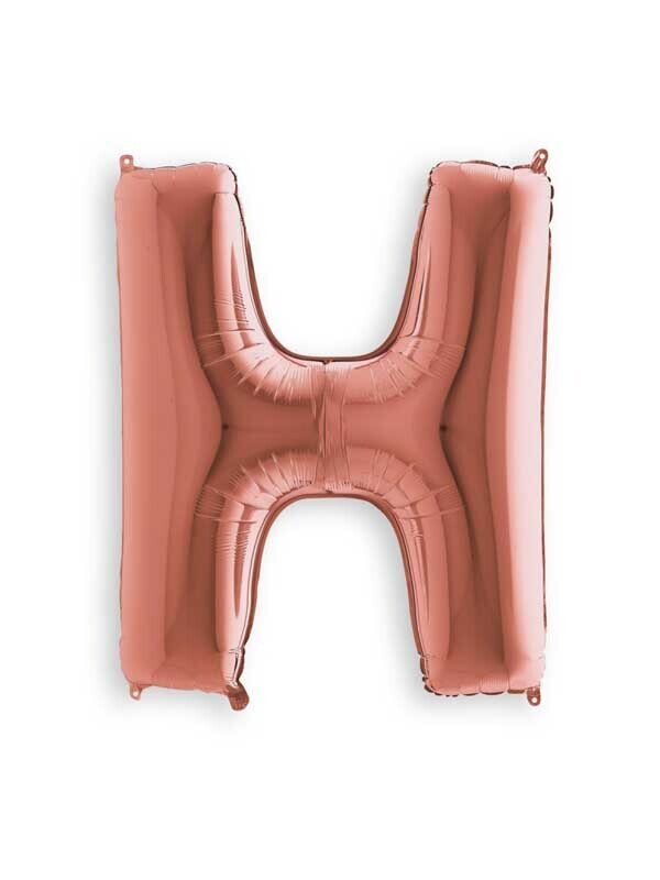 Rose Gold H Giant Letter 3657101 - 34"
