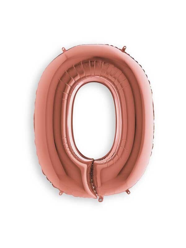 Rose Gold O Giant Letter 3657801 - 34"
