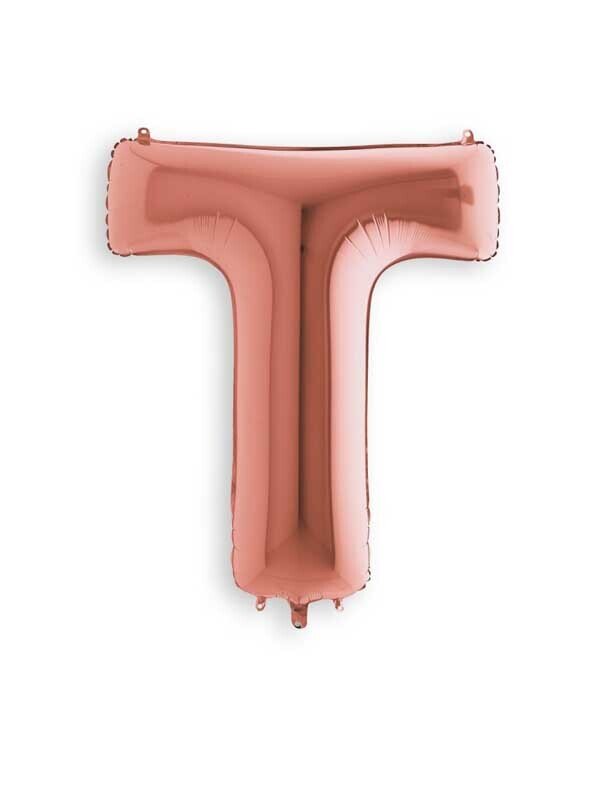 Rose Gold T Giant Letter 3658301 - 34"