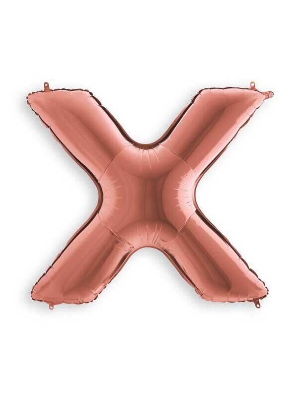 Rose Gold X Giant Letter 3658701 - 34"