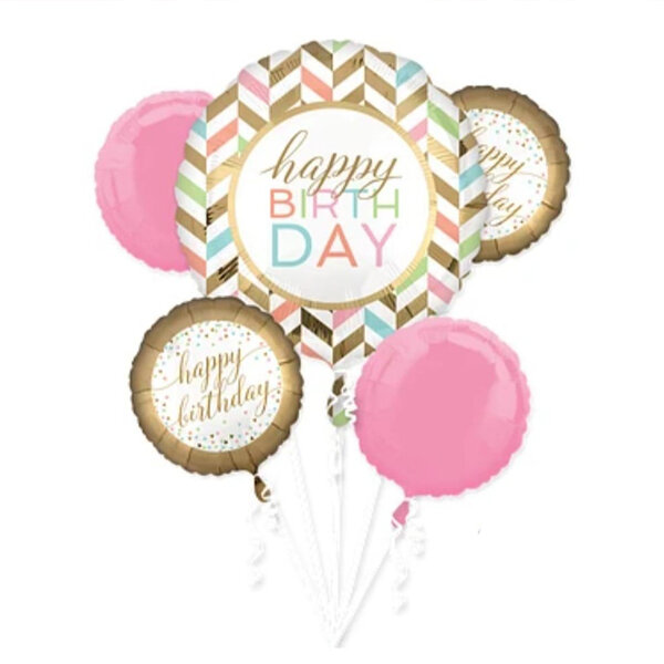 Bouquet Happy Birthday Pastel