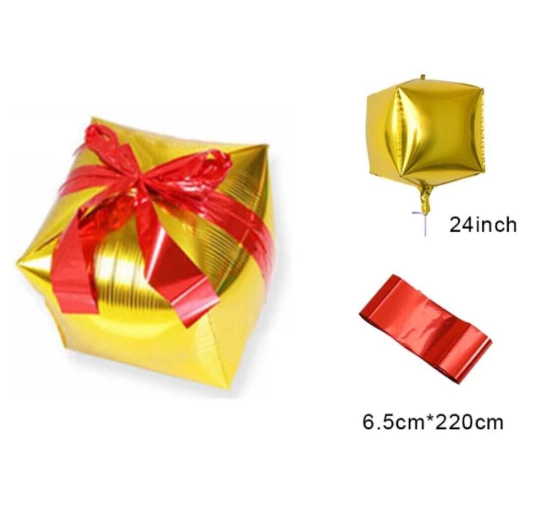 Gold Cubez Christmas Gift 24"