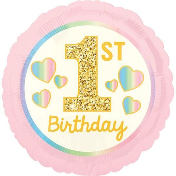 1st B'Day Pink&Gold 18'
