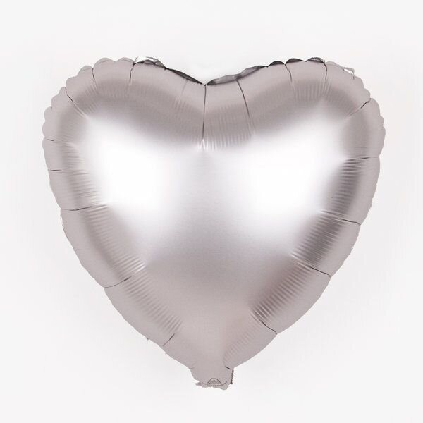Heart Silver 30", How do you want the balloon?: Deflated