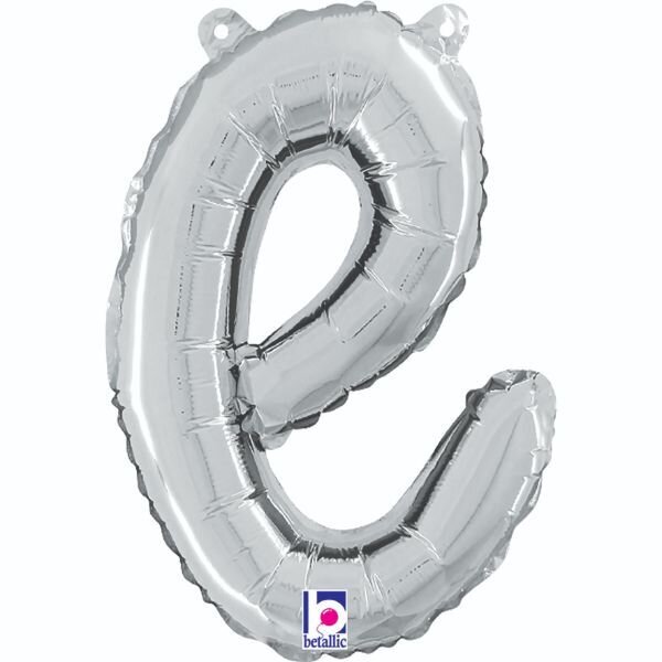 Script Letter "e" Silver 14"