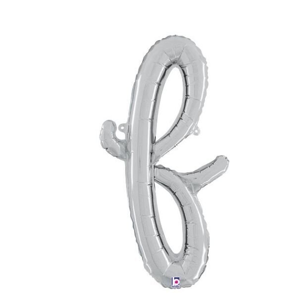 Script Letter "f" Silver 24"