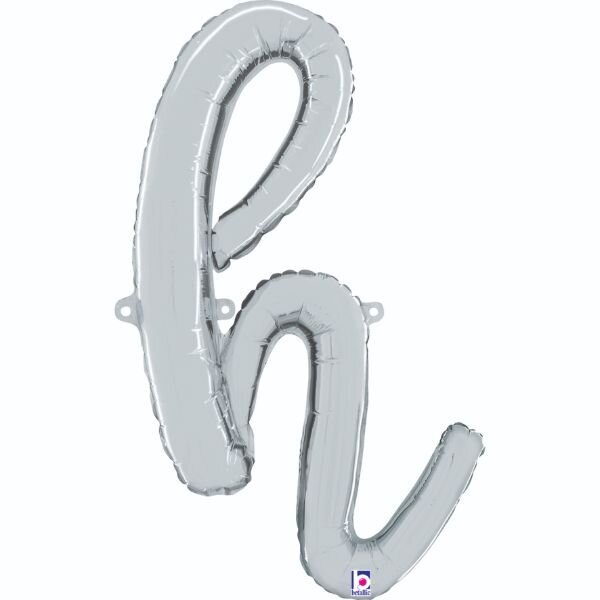 Script Letter "h" Silver 24"