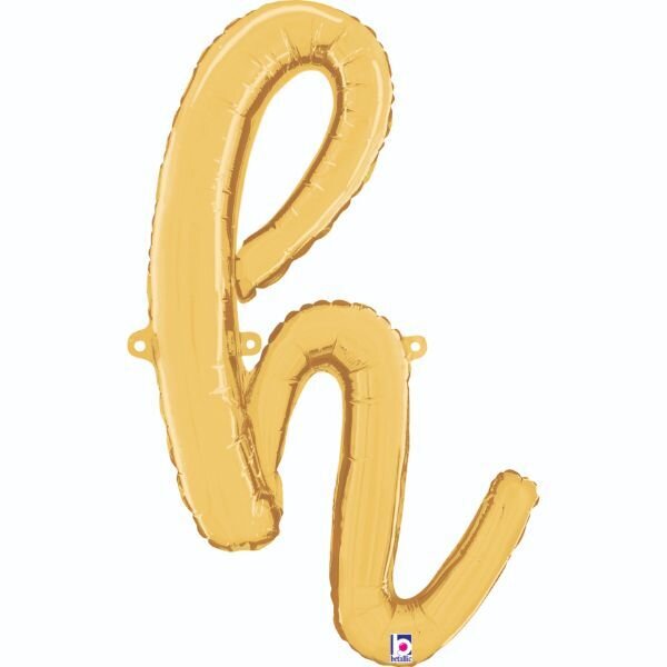 Script Letter "h" Gold 24"