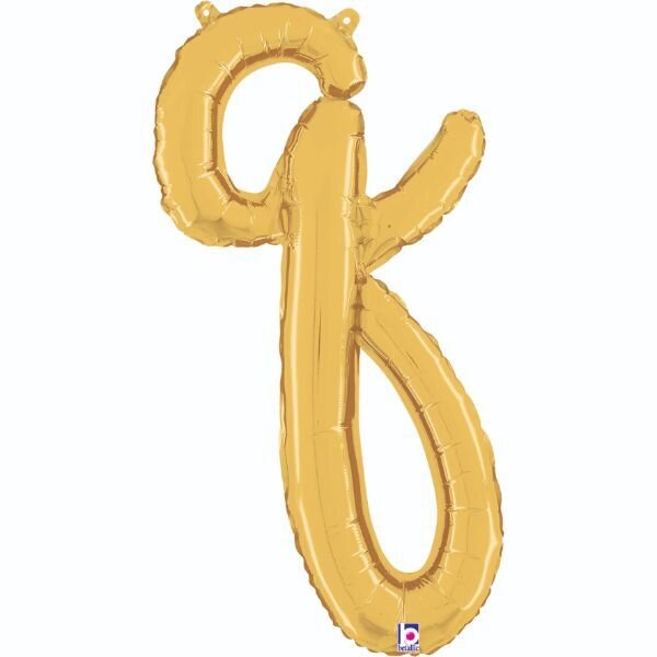 Script Letter "q" Gold 24"
