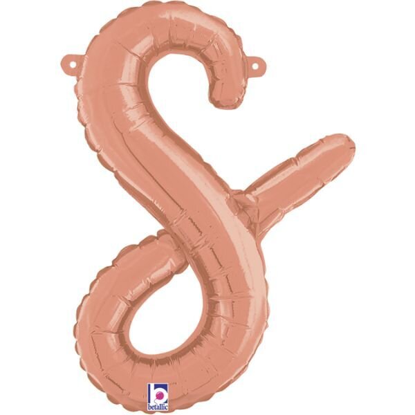 Script Letter "s" Rose Gold 14"