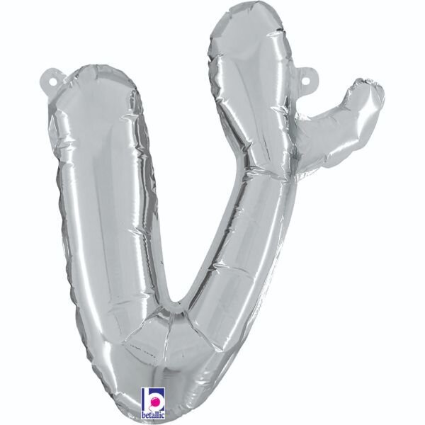 Silver V Giant Letter 34"