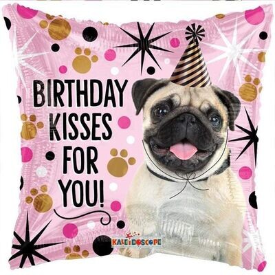 Birthday Kisses For You 18"