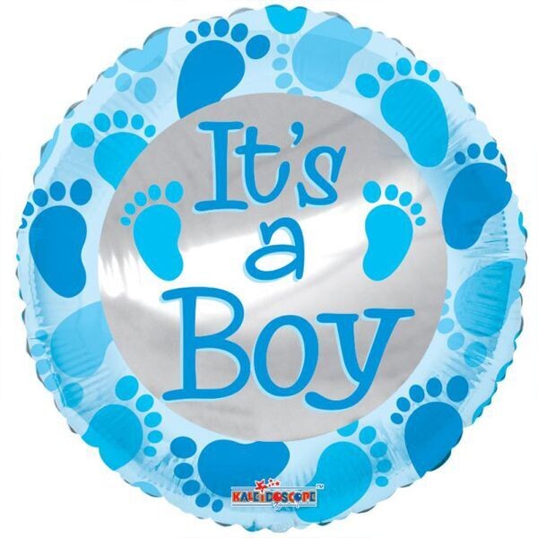 Baby Boy Feet Blue 9"