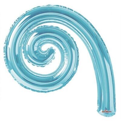 Kurly Spiral Light Blue 14"