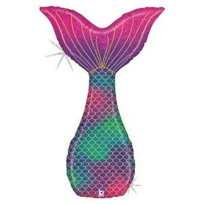 Glitter Mermaid Tail 46"