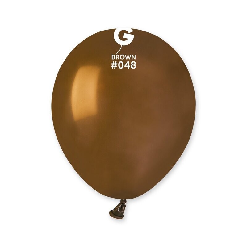 Gemar Latex Balloons Standard Brown #048 5in - 100 pieces