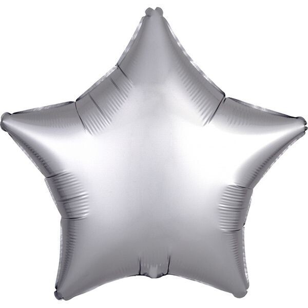 Satin Luxe Platinum Star 18"