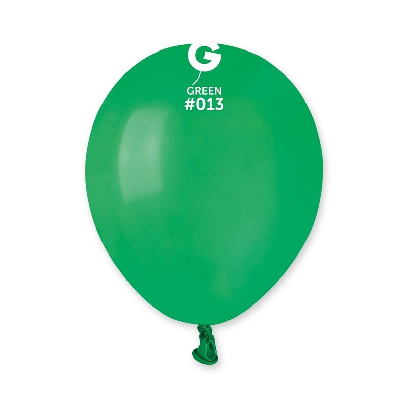 Gemar Latex Balloons Standard Green #013 5in - 100 pieces