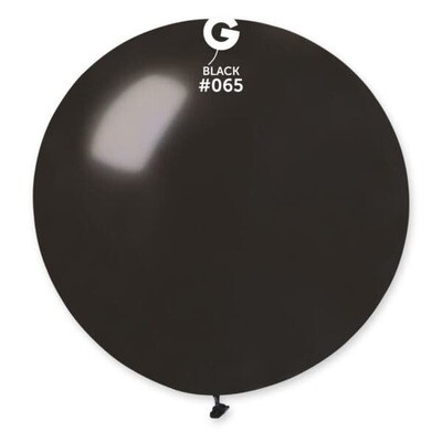 Gemar Latex Balloons Metal Black #065 31in - 1 Piece