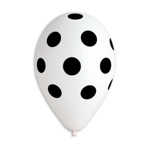 Gemar Latex Balloons Standard Printed White #001 12in - 50 pieces