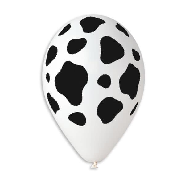 Gemar Latex Balloons Standard Printed Cow #655 12in -50 pieces