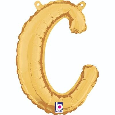 Script Letter "c" Gold 14"