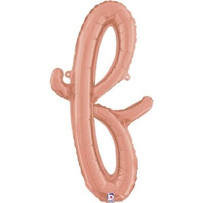 Script Letter "f" Rose Gold24"