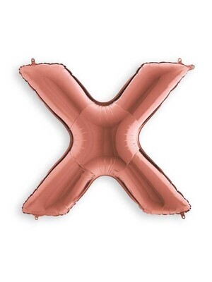Rose Gold X Giant Letter 3658701 - 34"