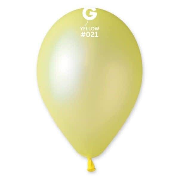 Gemar Latex Balloons Neon Yellow #021 12in - 50 pieces