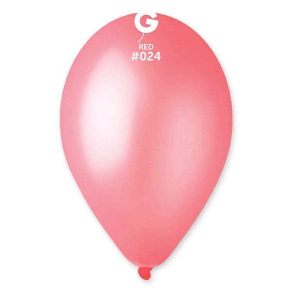 Gemar Latex Balloons Neon Red #024 12in - 50 pieces