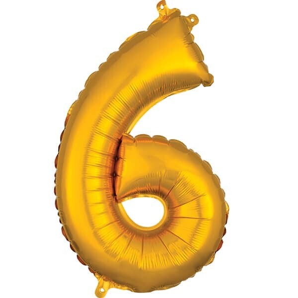 Number 6 Gold 34"