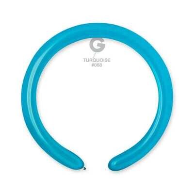 Gemar Latex Balloons Standard Turquoise #068 2in - 50 pieces