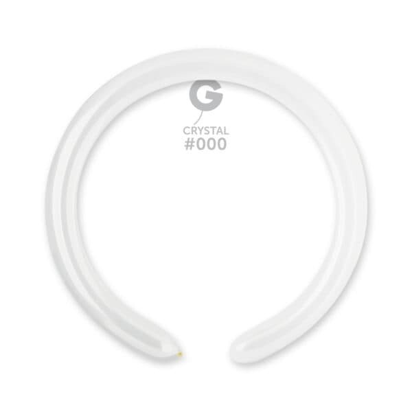 Gemar Latex Balloons Crystal Clear #000  2in - 50 pieces