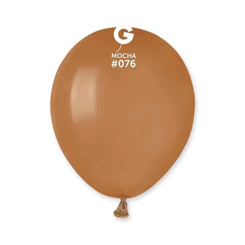 Gemar Latex Balloons Standard Mocha #076 5in - 100 pieces
