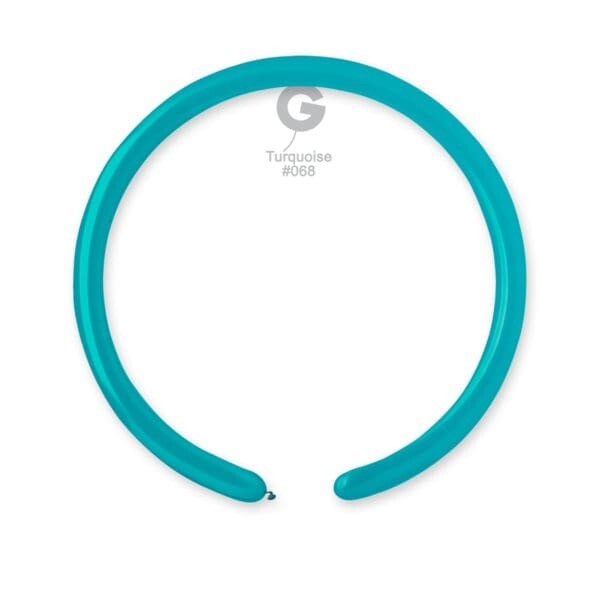Gemar Latex Balloons Standard Turquoise #068 1in - 50 pieces