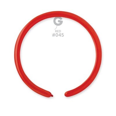 Gemar Latex Balloons Standard Red #045 1in - 50 pieces