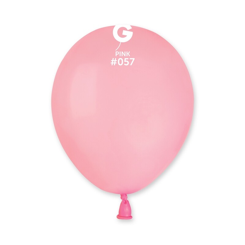 Gemar Latex Balloons Standard Pink #057 5 in - 100 pieces