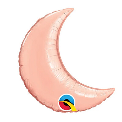 Rose Gold Crescent Moon 9"