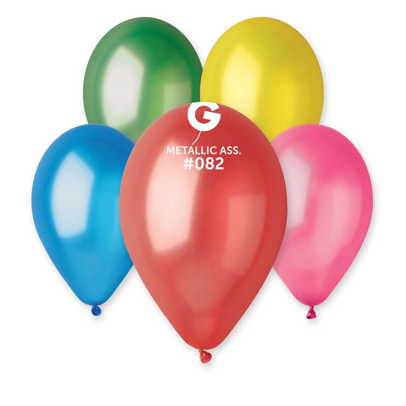 Gemar Latex Balloons Metal Ass #082 12in - 50 Pieces