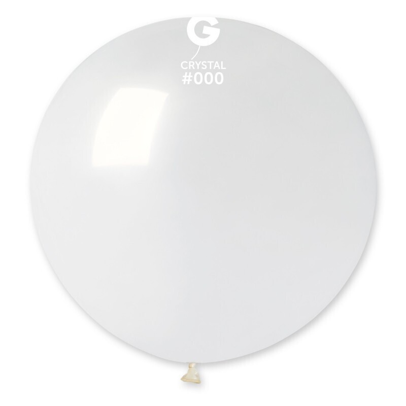 Gemar Latex Balloons Crystal Clear #000 31in - 1 piece