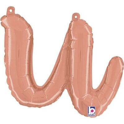 Script Letter "u" Rose Gold 14"