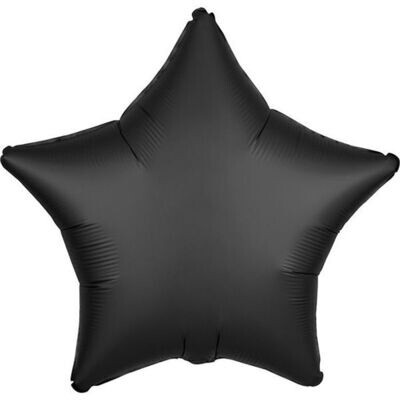 Satin Luxe Black Star 18"