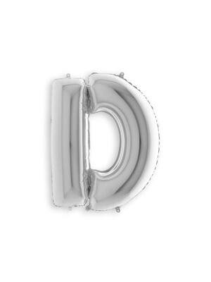 Silver D Giant Letter 3295201 - 34 in