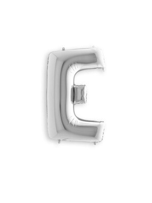 Silver E Giant Letter 3295401 - 34 in