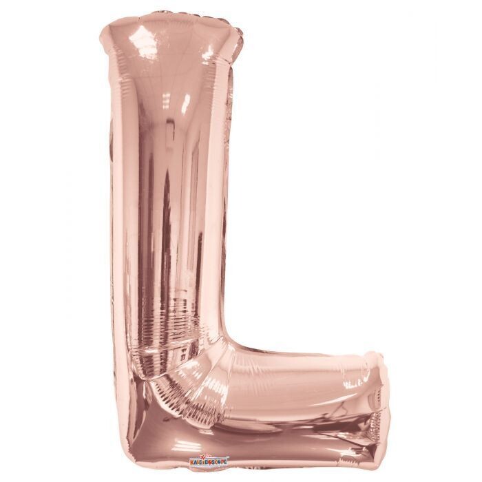 Rose Gold L Giant Letter-34"