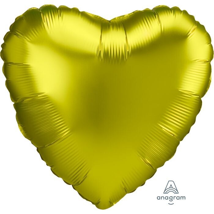 Satin Luxe Lemon Heart 18"