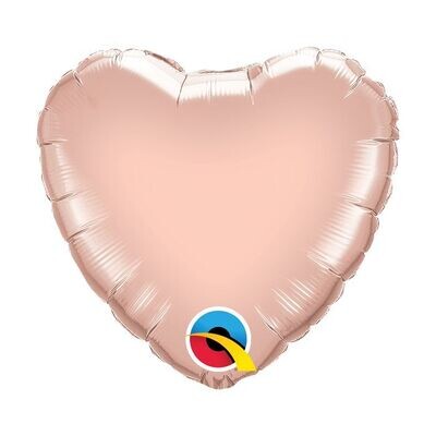 Rose Gold Heart 9"