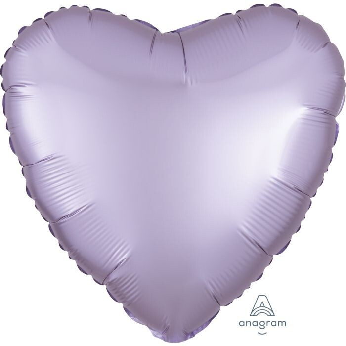 Satin Luxe Pastel Lilac  Heart 18"